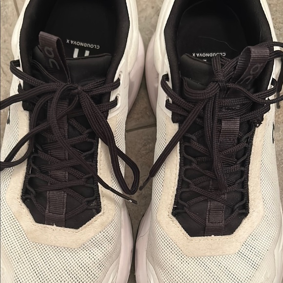 On Running Women’s White and Black Cloudnova X Sneakers - Picture 7 of 13